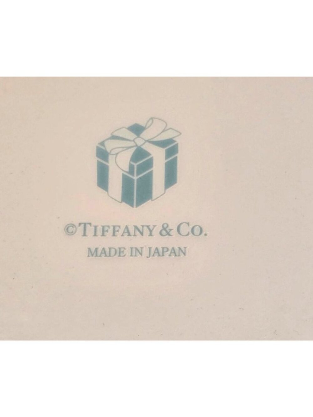 TIFFANY & Co Blue Box Plate Bone China Porcelain White Ribbon Square 10" Plate - Picture 5 of 11